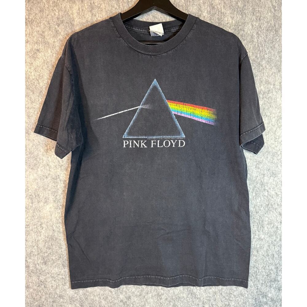 Vintage/Y2K AAA Tag Pink Floyd 2004 Black Short Sleeve Shirt - Large